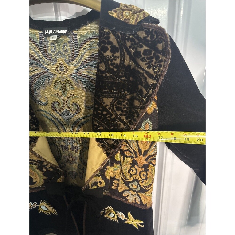 Anthropologie Basil & Maude Long Gypsy Boho Duster Size Small EUC - Picture 8 of 9